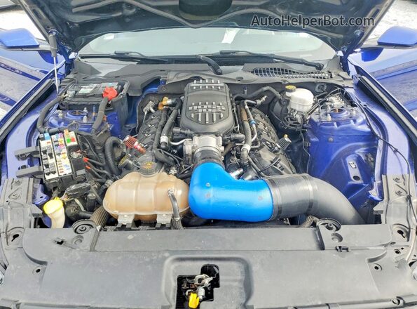 1FA6P8CF2G5321805 2016 FORD MUSTANG Blue Вид підкапотного простору