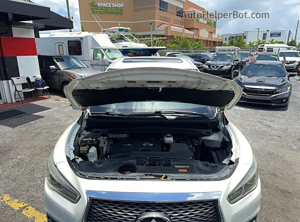 5N1DL0MN3KC502819 2019 INFINITI QX60 White Вид панелі приладів