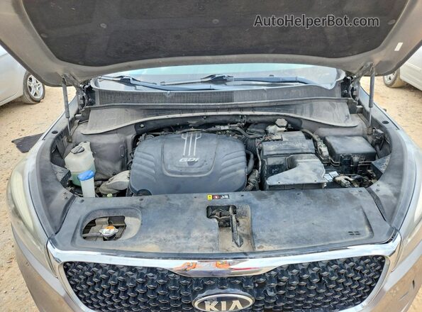 5XYPH4A50HG235092 2017 KIA SORENTO Gray Vista de la etiqueta del VIN