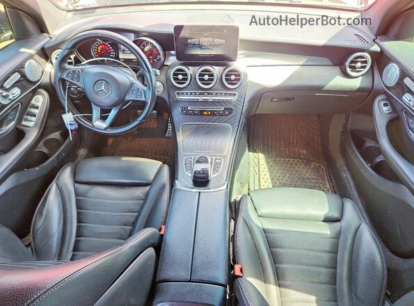 WDC0G6EB5HV011058 2017 MERCEDES-BENZ GLC-CLASS Burgundy Սարքավորումների վահանակի տեսք