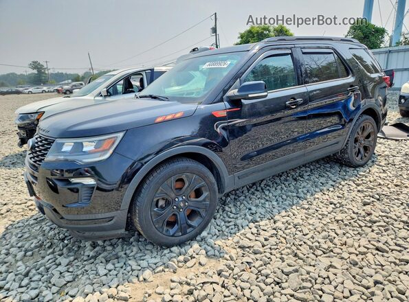 1FM5K8GT9KGB27852 2019 FORD EXPLORER Black Հետևի ձախ
