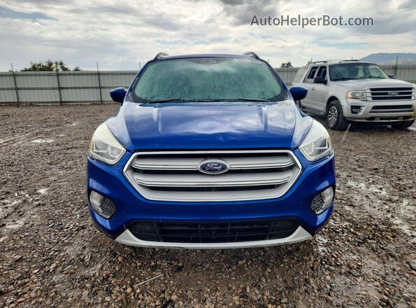 1FMCU9HD7JUB10482 2018 FORD ESCAPE Синий Вид сзади