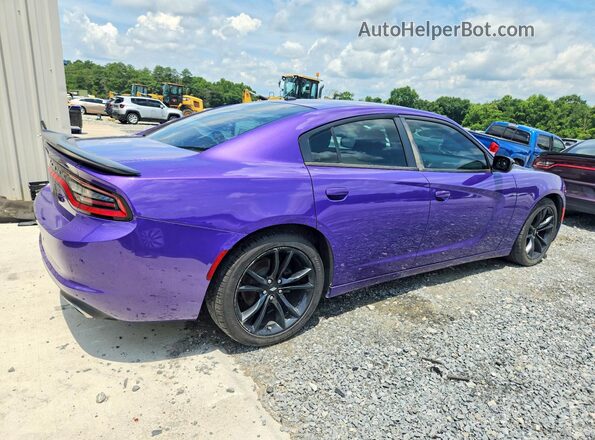2C3CDXBG7JH284717 2018 DODGE CHARGER Purple Delantero derecho