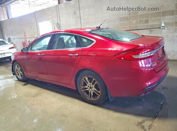 3FA6P0HD7JR154354 2018 FORD FUSION Red Trasero derecho