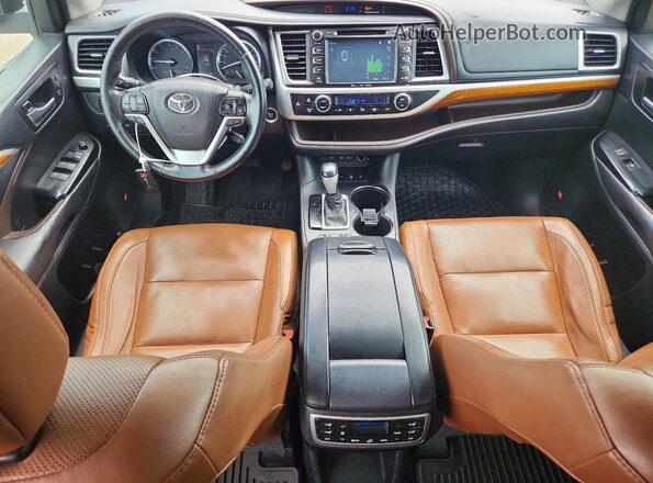 5TDDZRFH8HS358139 2017 TOYOTA HIGHLANDER White Vista del cuadro de instrumentos