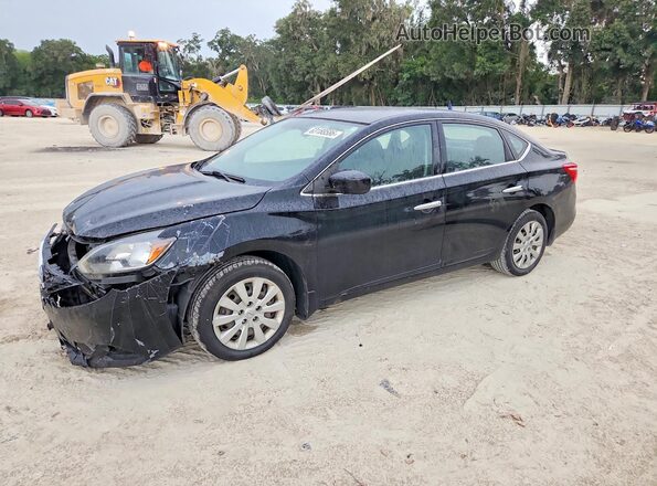3N1AB7APXJY341385 2018 NISSAN SENTRA Black უკანა მარცხენა