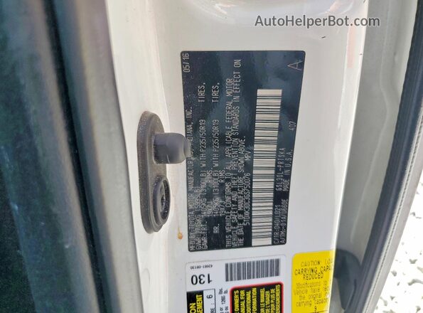 5TDXK3DC3GS750076 2016 TOYOTA SIENNA White Սալոնի 360 աստիճան տեսք