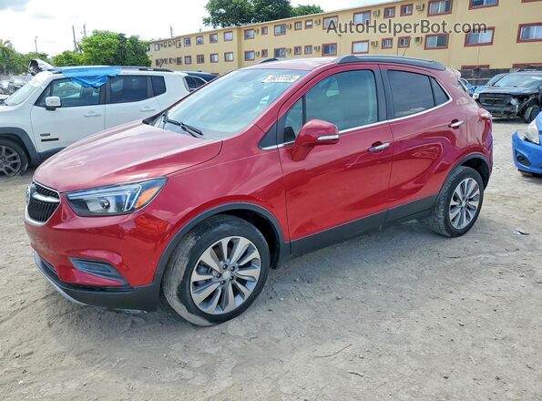 KL4CJASB8KB716788 2019 BUICK ENCORE Red Rear left
