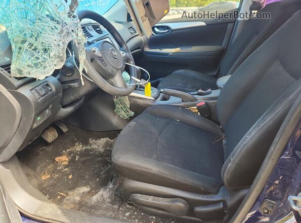 3N1AB7AP5KY246248 2019 NISSAN SENTRA Blue Dashboard view