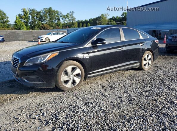KMHE54L23GA021470 2016 HYUNDAI SONATA Black Задня ліва чверть