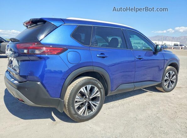 JN8AT3BB0MW230768 2021 NISSAN ROGUE Blue Przód prawy