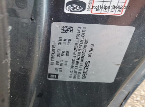 1G1FB1RXXG0188832 2016 CHEVROLET CAMARO Gray Vista de la etiqueta del VIN