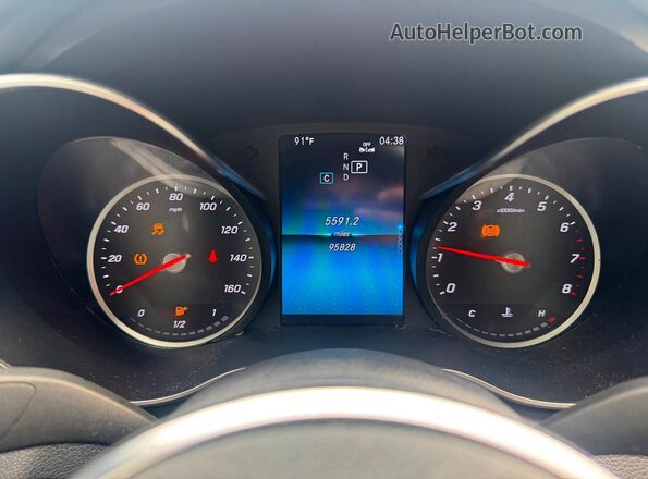 55SWF8EB5KU305546 2019 MERCEDES-BENZ C-CLASS Gold Vista del cuadro de instrumentos