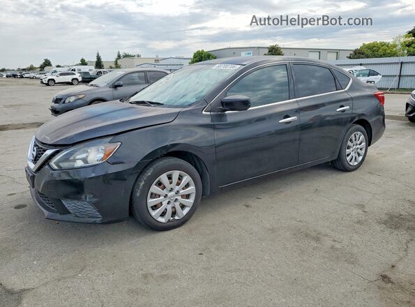 3N1AB7AP0HY377080 2017 NISSAN SENTRA Black Հետևի ձախ