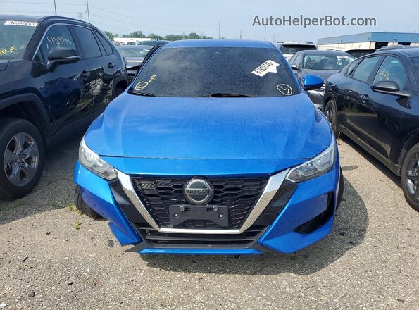 3N1AB8CV7MY254890 2021 NISSAN SENTRA Blue Vista trasera