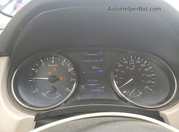 JN1BJ1CR4HW136245 2017 NISSAN QASHQAI Blue Widok zestawu wskaźników