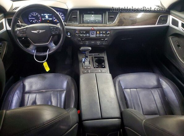 KMHGN4JE5JU284653 2018 GENESIS G80 White Սարքավորումների վահանակի տեսք