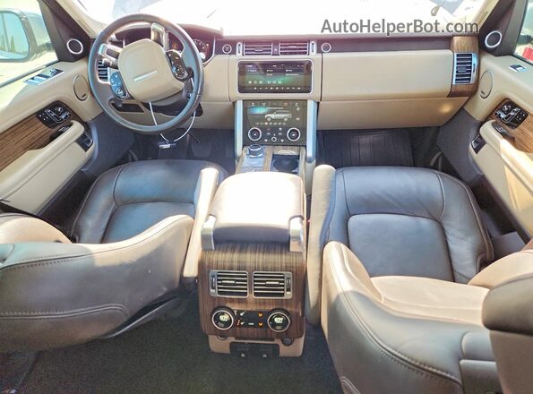SALGS2RE4KA531081 2019 LAND ROVER RANGE ROVER White ხელსაწყოთა პანელის ხედი