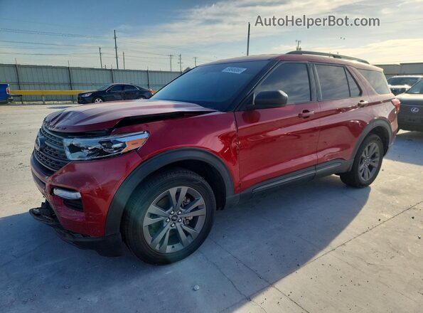 1FMSK8DH8MGB78751 2021 FORD EXPLORER Red Trasero izquierdo