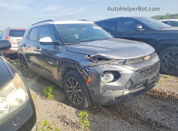 KL79MVSL3NB097462 2022 CHEVROLET TRAILBLAZER Gray წინა ხედი