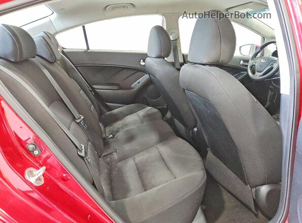 KNAFK4A64G5562377 2016 KIA FORTE Red Սալոնի հետևի տեսք