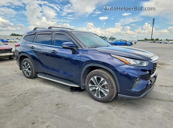 5TDHZRBH4LS041670 2020 TOYOTA HIGHLANDER Blue Вид спереду