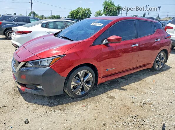 1N4AZ1CP5JC310451 2018 NISSAN LEAF Red Rear left