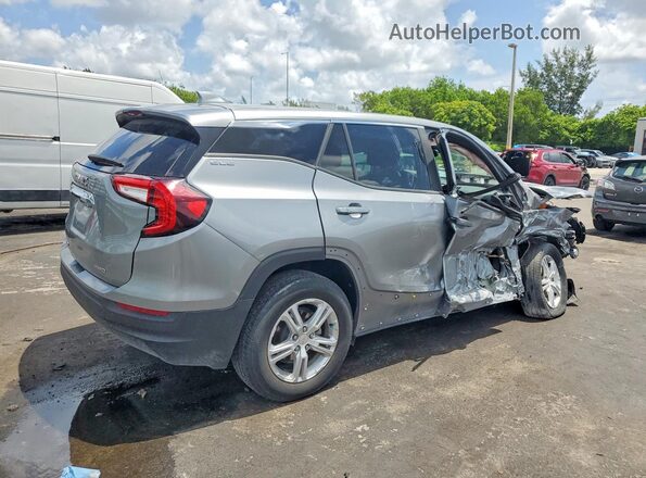 3GKALTEG8RL390210 2024 GMC TERRAIN Silver Передня права чверть