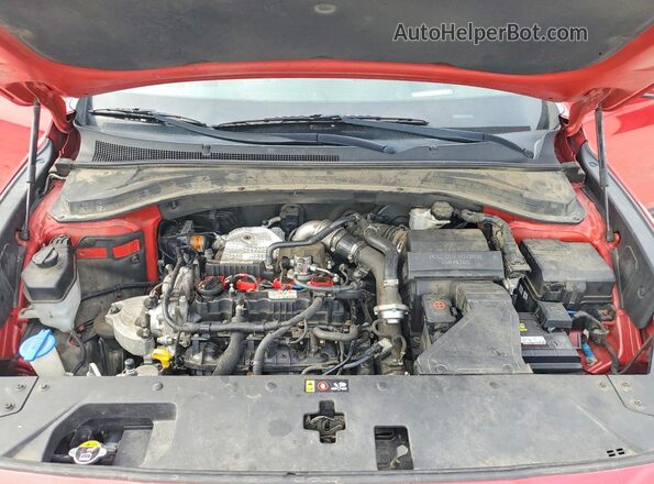 5NMS53AAXLH225856 2020 HYUNDAI SANTA Red Вид наклейки з VIN-кодом