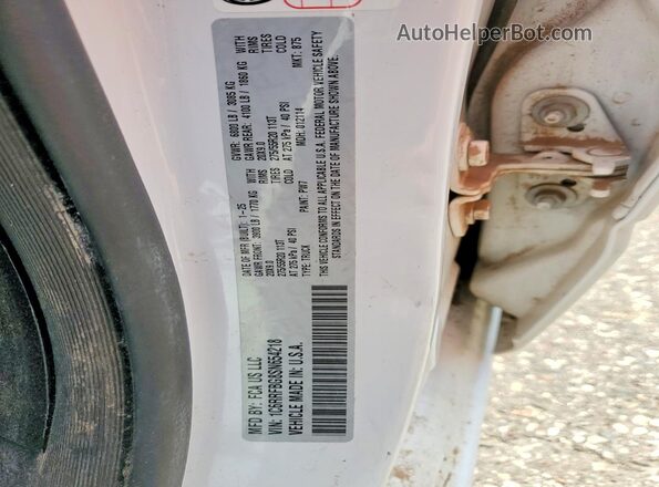 1C6RRFBG8SN654218 2025 RAM 1500 White VIN sticker view