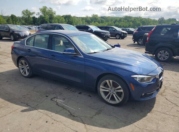WBA8D9C58JEM32467 2018 BMW 3 SERIES Синий Вид спереди