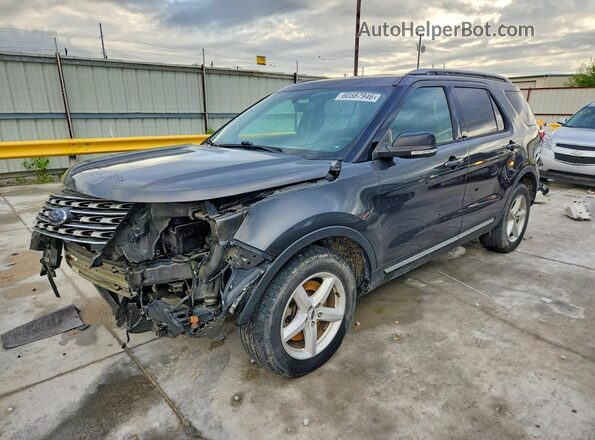 1FM5K8D8XHGC20985 2017 FORD EXPLORER Gray Trasero izquierdo