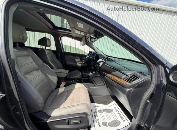 7FARW1H88KE024562 2019 HONDA CR-V Gray Widok z tyłu