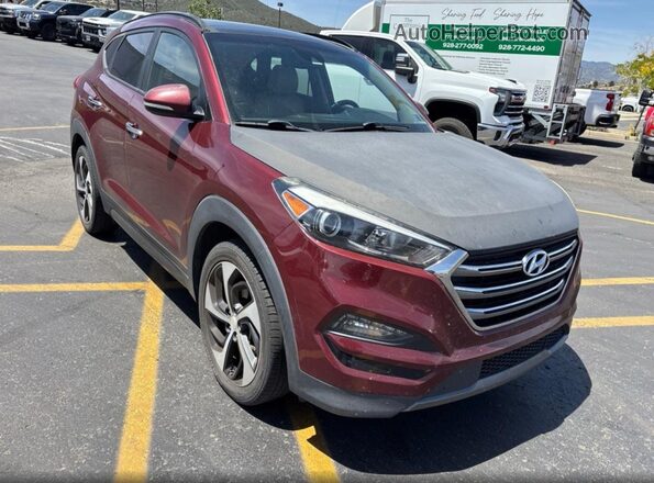 KM8J3CA22GU079540 2016 HYUNDAI TUCSON Красный Задняя левая четверть