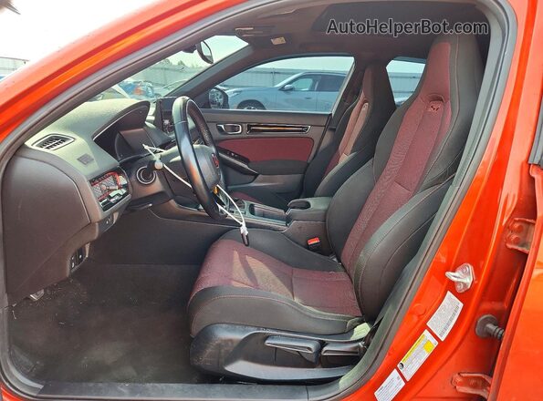 2HGFE1E57NH476787 2022 HONDA CIVIC Orange წინა პანელის ხედი