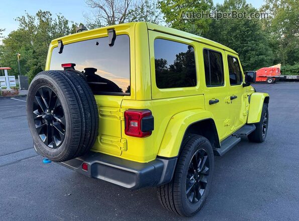1C4JJXP63NW275287 2022 JEEP WRANGLER Желтый Передняя правая четверть