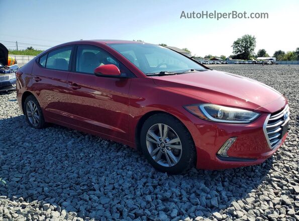 KMHD84LF3JU610837 2018 HYUNDAI ELANTRA Red Вид спереду
