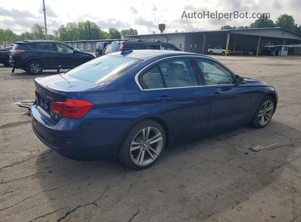 WBA8D9C58JEM32467 2018 BMW 3 SERIES Синий Передняя правая четверть