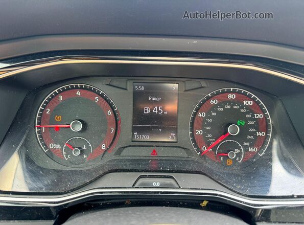 3VWC57BU1KM058543 2019 VOLKSWAGEN JETTA White Widok zestawu wskaźników