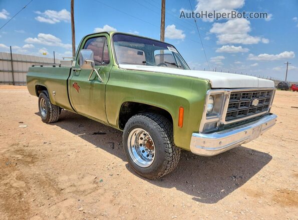 CCL348J102096 1978 CHEVROLET PICKUP Green Vista frontal