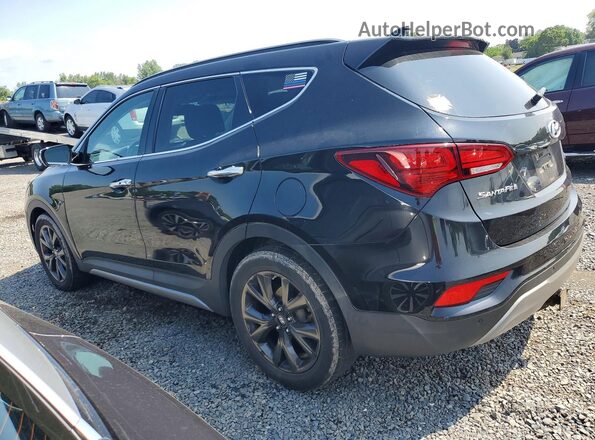 5XYZWDLA9HG395044 2017 HYUNDAI SANTA Black Rear right