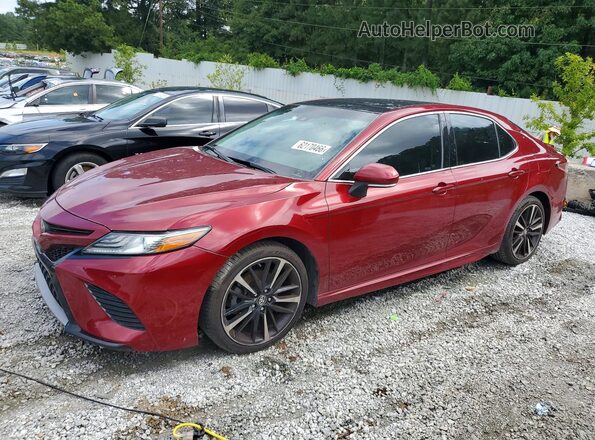 4T1B61HK9JU567316 2018 TOYOTA CAMRY Красный Задняя левая четверть