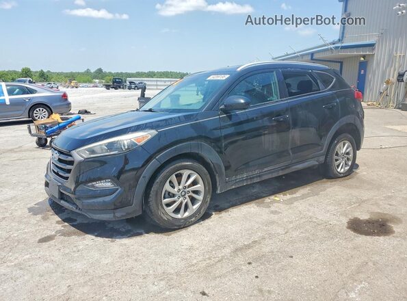 KM8J33A41GU074928 2016 HYUNDAI TUCSON Black Հետևի ձախ