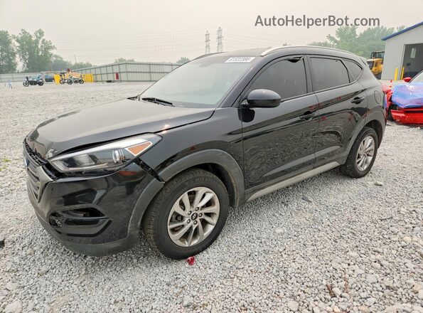 KM8J33A49JU712589 2018 HYUNDAI TUCSON Black უკანა მარცხენა