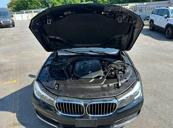 WBA7E4C53HGU99360 2017 BMW 7 SERIES Black Widok z tyłu