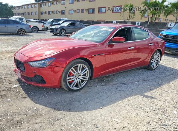 ZAM57RTL0H1196406 2017 MASERATI GHIBLI Red Trasero izquierdo