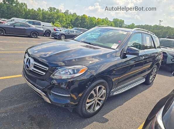 4JGDA5JBXGA723883 2016 MERCEDES-BENZ GLE Черный Задняя правая четверть