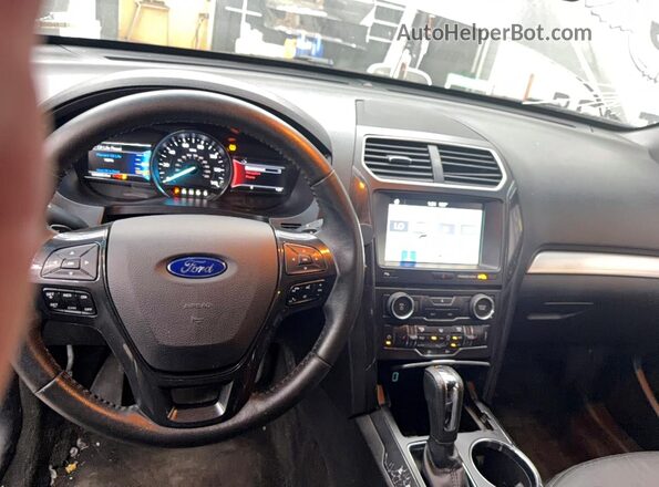 1FM5K8D88HGA45670 2017 FORD EXPLORER Gray Հետևի նստատեղերի տեսք