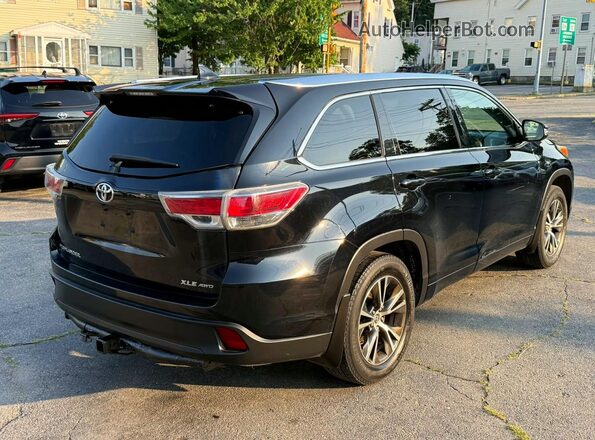 5TDJKRFH1GS245106 2016 TOYOTA HIGHLANDER Black Delantero derecho