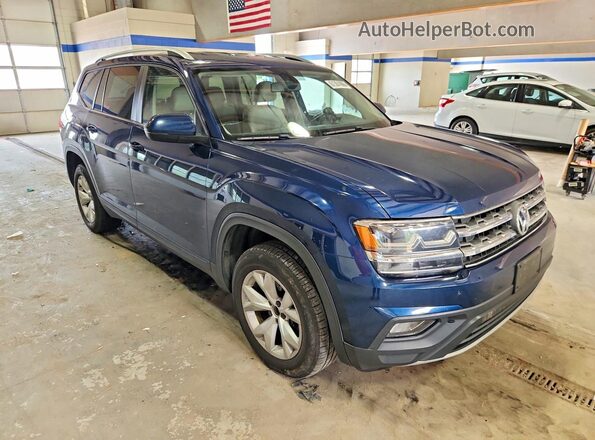 1V2KR2CA1JC581215 2018 VOLKSWAGEN ATLAS Blue წინა ხედი